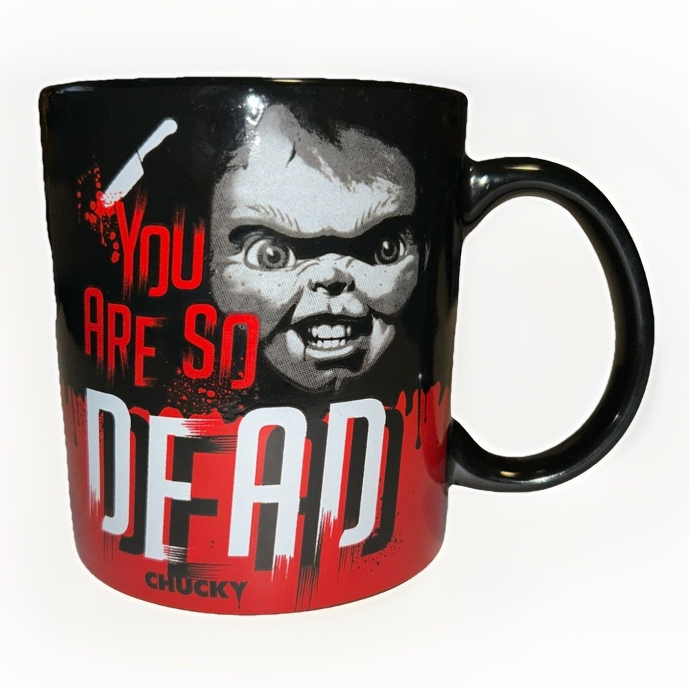 Childs Play Chucky‎ Ceramic Large Coffee Mug 20oz Pre-owned